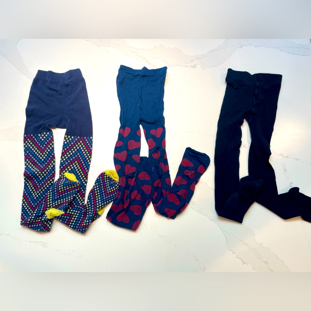 Kids tights set (contains 7 colorful tights with different patterns)